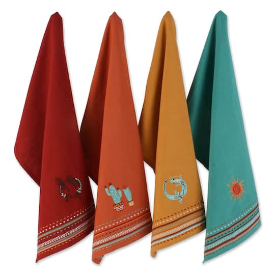Design Imports Embellished 4-pc. Dish Cloth Set, One Size, Multiple Colors